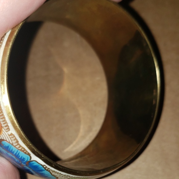 Vintage Floral Bangle Bracelet - Picture 5 of 6